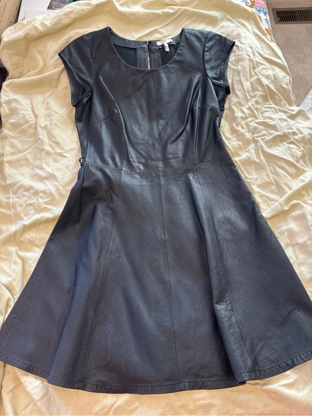 100% Leather Black Dress from Joie